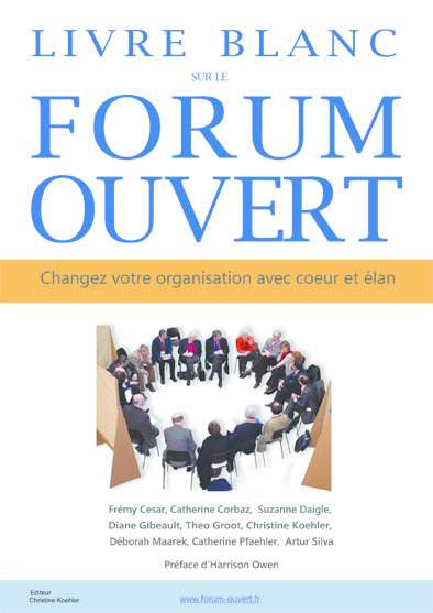 couverture livre blanc sur le forum ouvert